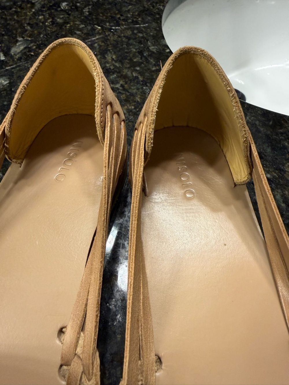 Nisolo Women's Tan Cutout Loafers - Picture 3 of 8